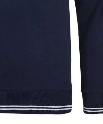  Sweter męski Emporio Armani bawełniany granatowy z kołnierzykiem