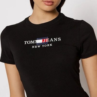 T-shirt Tommy Jeans body koszulka damska czarna