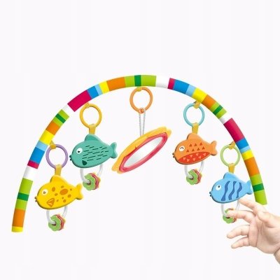 Interaktywna mata edukacyjna z pianinkiem duża dla dziecka z gryzakami