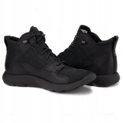 Buty męskie Timberland zimowe za kostkę czarne skórzane