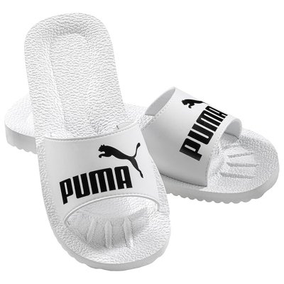 Klapki Puma buty białe na basen i plażę uniwersalne