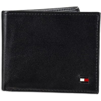 Portfel Tommy Hilfiger męski czarny na banknoty karty i dokumenty skórzany