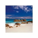 Seychelles - kamienie na plaży - reprodukcja