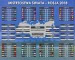 Tabela Mistrzostw Świata Rosja 2018 - plakat