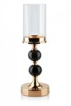 Świecznik - Lampion, szklany - Duży - Chantal - 12x37cm