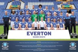 Everton Team Photo 12/13 - plakat