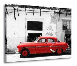 Cadillac, Havana Cuba - Obraz na płótnie
