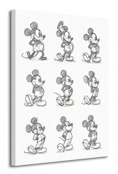 Obraz do salonu - Mickey Mouse (Sketched - Multi)