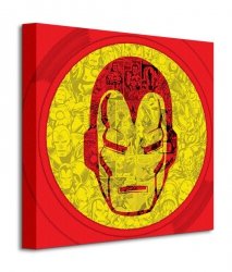 Marvel (Iron Man Helmet Collage) - Obraz na płótnie