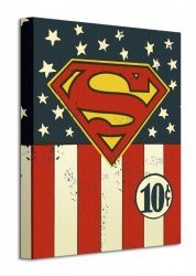 DC Comics (Superman Flag 10c) - Obraz na płótnie