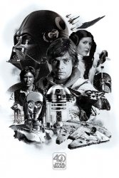Star Wars 40th Anniversary - plakat filmowy