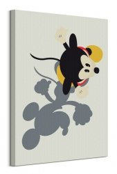Mickey Mouse Shadowed - obraz na płótnie