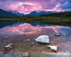 Vermillion Lakes - plakat