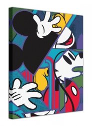 Mickey Mouse Cubism - obraz na płótnie