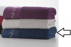 Ręcznik kąpielowy - Granatowy - 100% Bawełna - 70x140cm 
