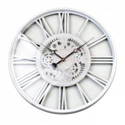 Zegar ścienny ażurowy - Biały 50cm