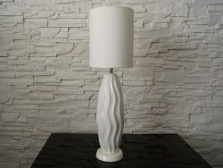 Lampa stołowa - COCOON - Biała - 20x67cm