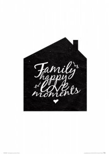 Family happy love moments - plakat