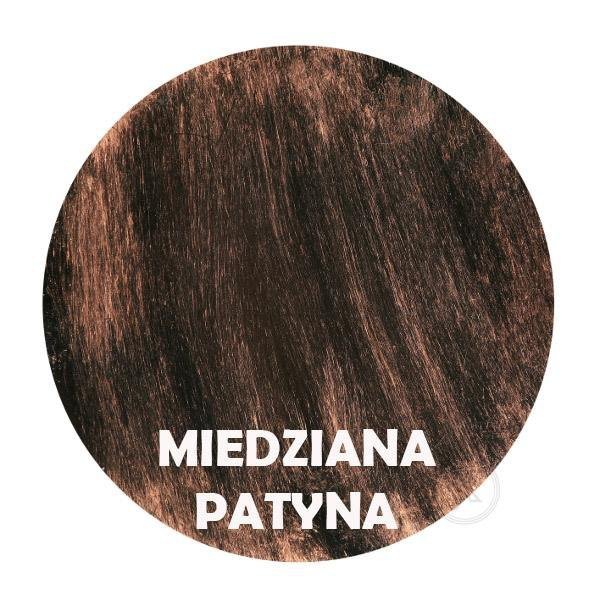 Miedziana patyna - Kolor kwietnika - Kolumna 5-ka z różą - DecoArt24.pl