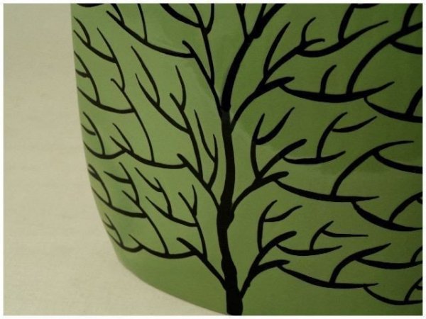 Wazon ceramiczny - Zielony Duży - 27x9x34,5cm