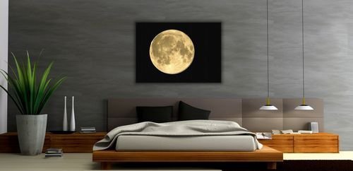 Obraz na ścianę - Złoty księżyc - 120x90 cm - Dekoracje na ścianę - Sklep DecoArt24.pl