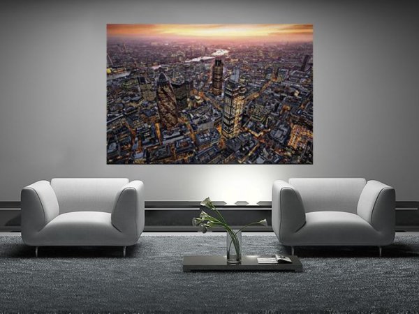 Fototapeta do sypialni - Panorama miasta - 175x115 cm