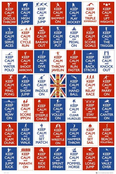 Keep Calm Win Gold - plakat