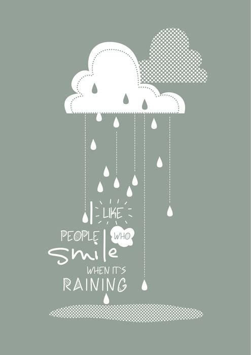 Raining - plakat