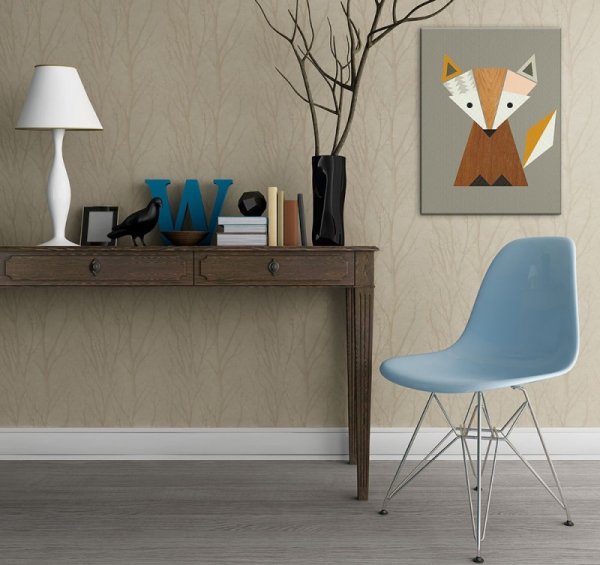 Obraz na ścianę - Little Design Haus (Geometric Fox) - 30x40 cm