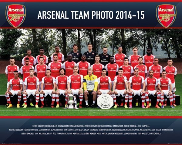 Arsenal Londyn Zdjęcie Drużynowe 14/15 - plakat