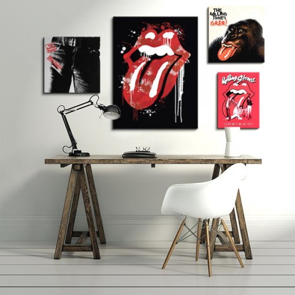 Rolling Stones (Graffiti Lips) - Obraz na płótnie