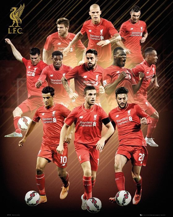 FC Liverpool Zawodnicy 15/16 - plakat