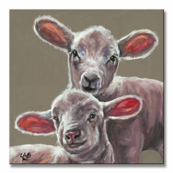 Spring Lambs - Obraz na płótnie