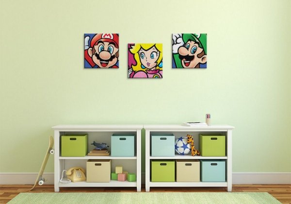 Super Mario (Luigi) - Obraz na płótnie