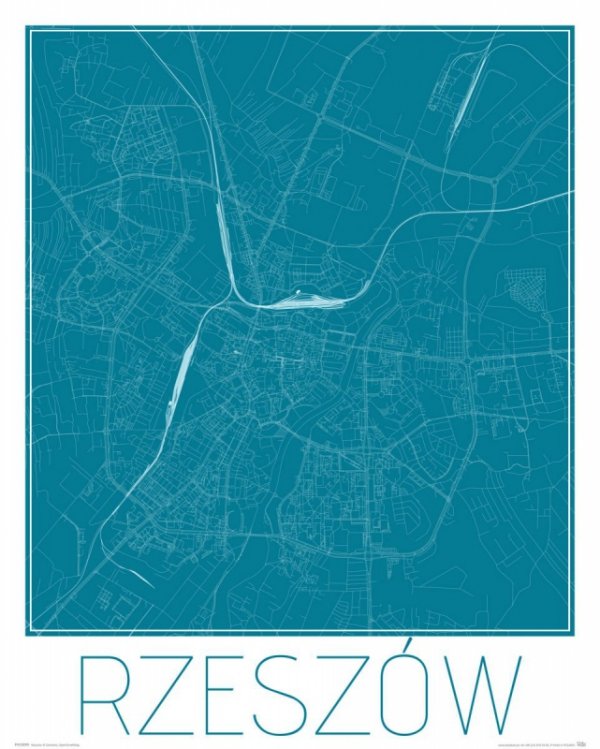 Rzeszów - Niebieska mapa