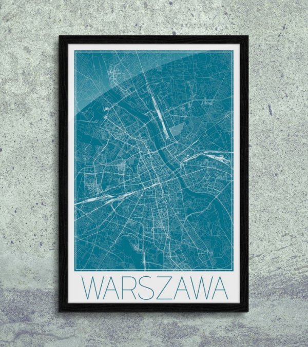 Warszawa - Niebieska mapa