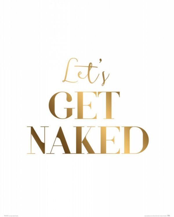 Let&#039;s get naked - plakat