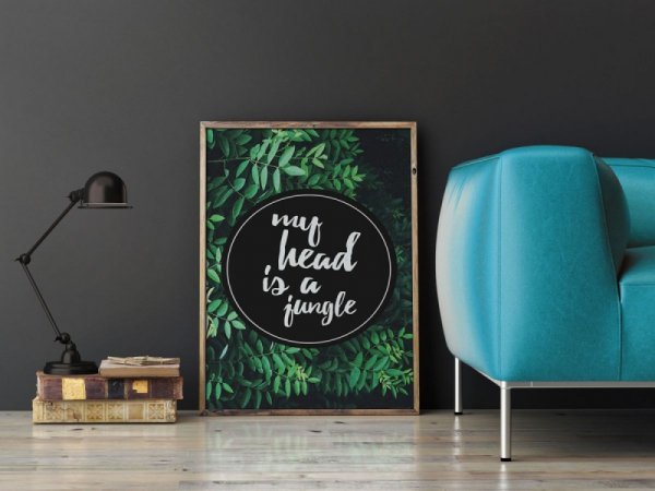 My head is a jungle - plakat