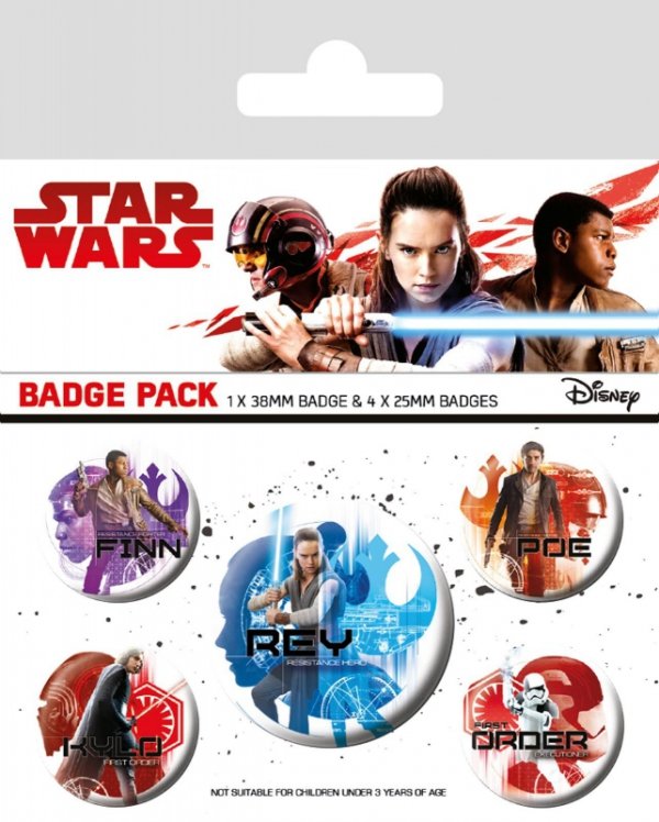 Star Wars The Last Jedi (Icons) - przypinki