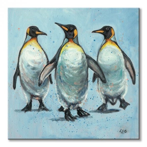 Pingwiny - obraz na płótnie