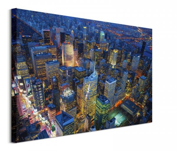 Manhattan at Night - obraz na płótnie