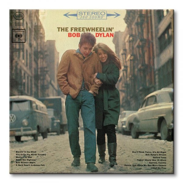 Bob Dylan The Freewheelin Bob Dylan - obraz na płótnie