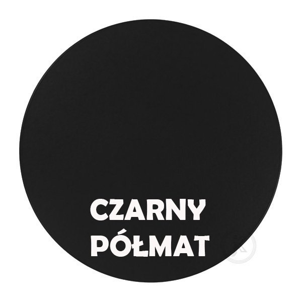 czarny półmat  - Kolorystyka metalu - Kwietnik 2-ka - Sklep decoart24.pl