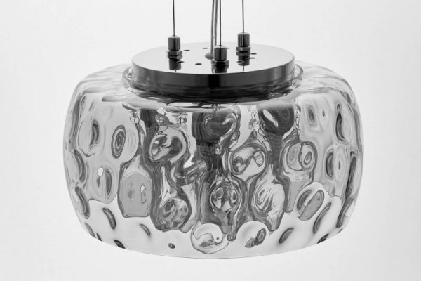 Lampa wisząca - Nowoczesna Chroromowana - Rubina D30 - dekoracyjne oświetlenie - decoart24.pl
