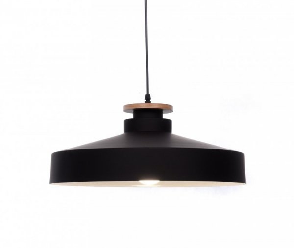 Lampa wisząca do salonu - Czarna Ludor - oświetlenie domu - decoart24.pl