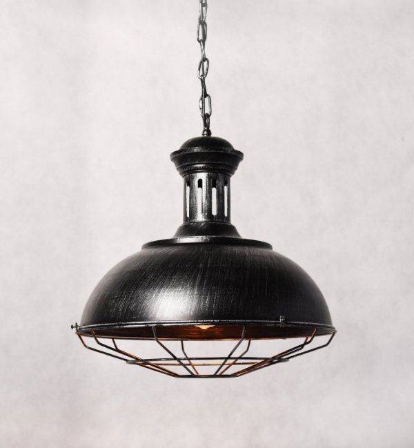 Lampa wisząca industrialna - Loft Stare srebro Boccato - dekoracja domu - decoart24.pl