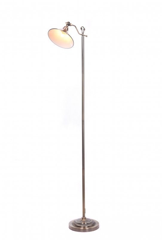 Lampa podłogowa - stojąca - Amos Mosiężna - Lampy dekoracyjne decoart24.pl