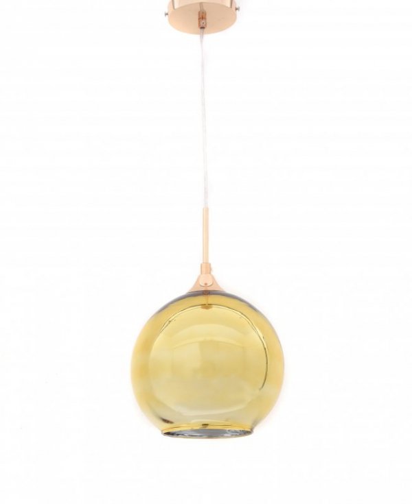 Lampa wisząca - Złota Loft - Lobos D20 - dodatki do wnętrz - decoart24.pl