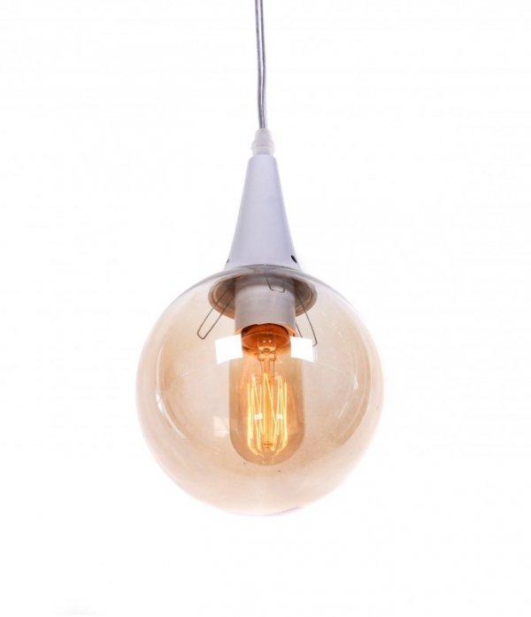 Nowoczesna lampa wisząca - Biała - LOFT Rocherro - Nowoczesne lampy - decoart24.pl