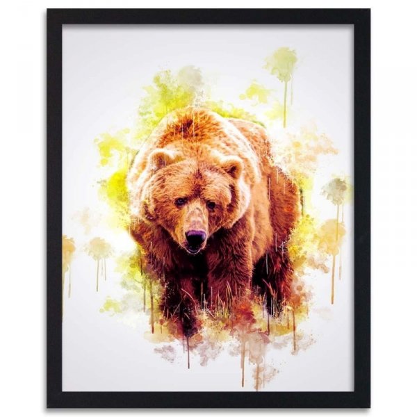 Obraz, plakat na ścianę - Niedźwiedź, niedźwiadek 